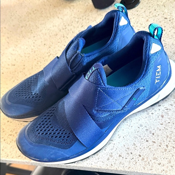 Blue Athletic Shoes Women’s 8.5 slipstream Tiem spinning shoes cycling with clip - Picture 2 of 6